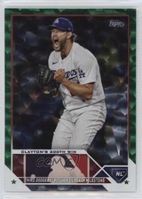 2023 Update Season Highlights Green Foil /499 Clayton Kershaw Checklist n0c