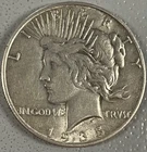 1935 S San Francisco Mint Peace Silver Dollar $1 90% Silver Coin AU