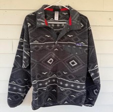 Patagonia synchilla 2013 pullover snap t fleece Aztec southwestern grey S mens