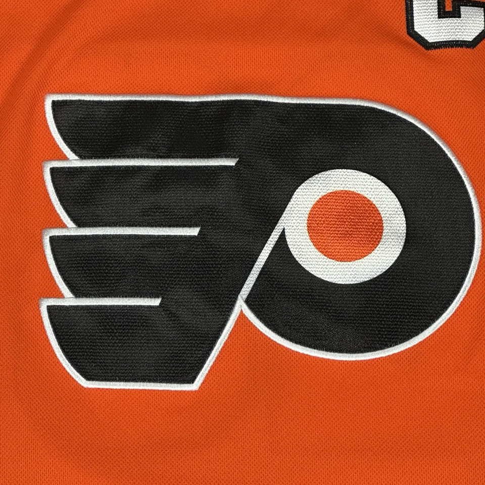 Camiseta deportiva de hockey grande Reebok NHL Claude Giroux Philadelphia Flyers YOUTH L/XL Foto 3 de 4
