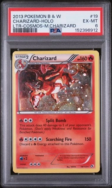Collectible Individual Grade 6 Charizard Pokémon TCG Card Games in
