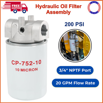 10 Micron Hydraulic Oil Filter Assembly Spin-On Design Return Line Filter W Port