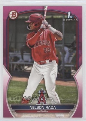 2023 Bowman Prospects Fuchsia 58/299 Nelson Rada #BP-132 7c7