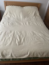 Vintage Welsmere All Pure Wool Pale Lemon Blanket 67" x 79"