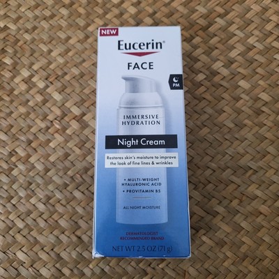 Eucerin Face Immersive Hydration Night Cream 2.5oz NIB