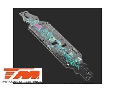 Team Magic Spare Part CNC Machined 3mm 7075 Alu Chassis Graffiti TM561327G 