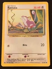 Rattata 61/102 Base Set - Common - Pokemon Card TCG - WOTC Near Mint