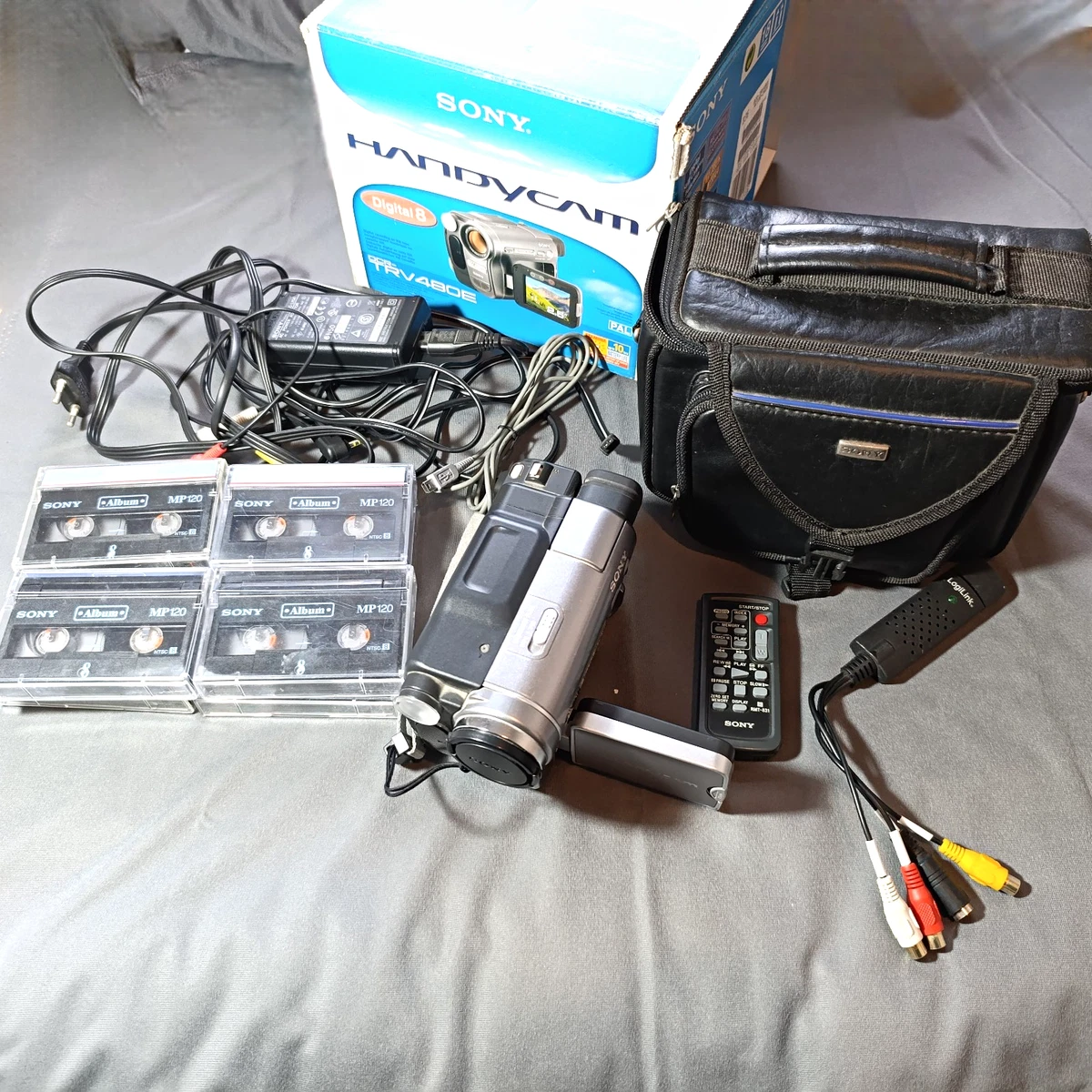 Videocámara Sony Handycam DCR-TRV480E Digital8 Hi8 Video8 paquete en caja - PROBADA