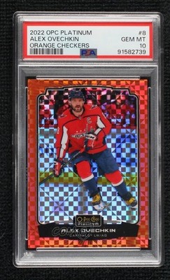 2022-23 O-Pee-Chee Platinum Orange Checkers 8/25 Alex Ovechkin #8 0s0n