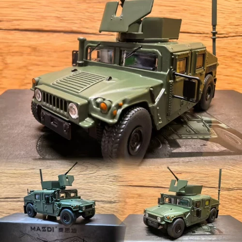 Masdi 1/64 Hummer H1 Armored Car Military Vehicle Diecast Car Model Collection - Picture 1 of 8