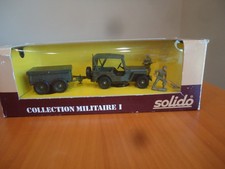 Solido 1/43 Military Collection 1 Jeep Remorque with Trailer and Men No. 6034