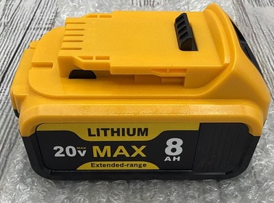 20V MAX 8AH LI-ION RECHARGEABLE BATTERY EXTENDED RANGE NEW FITS DEWAULT