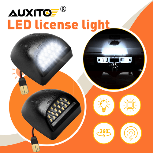 AUXITO LED License Plate Light Assembly For Silverado/Sierra 1500 2500 3500 6K