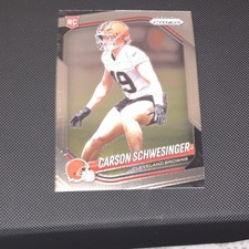 Panini 2025 Prizm Rookies Carson Schwesinger Cleveland Browns #384 Football Card