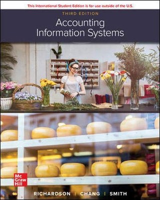 ISE Accounting Information Systems 3rd Edition by Vernon Richardson Paperback Bo