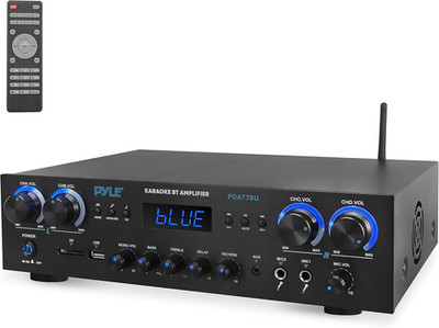 Pyle Amplifier, 800W Bluetooth Verstärker   4-Kanal Mini Amp Mit MP3, USB, AUX, 