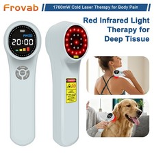 Medical Grad 1760mW Cold Laser Therapy LLLT Device Red/NIR Light For Pain Relief