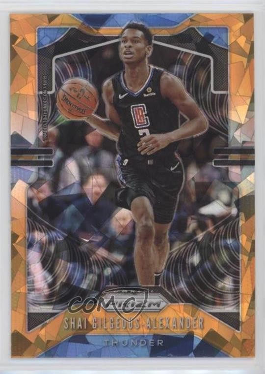 2019-20 Panini Prizm Orange Ice Prizm Shai Gilgeous-Alexander #122 no9