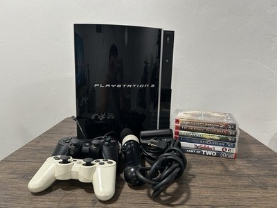 Sony PlayStation 3 CECH-H01 40GB with 6 Games, PlayStation Move