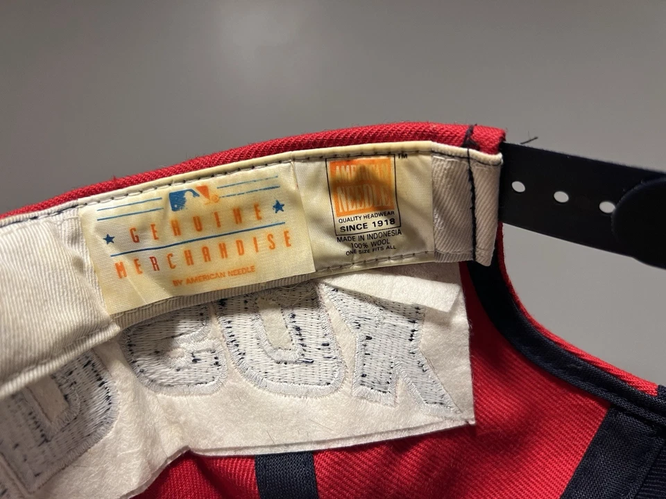 Vintage Boston Red Sox Snapback Hat American Needle Wool  - Image 3 of 4