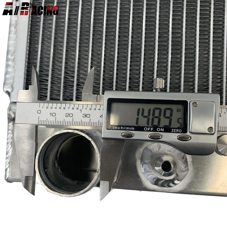 Radiador de rendimiento de 3 núcleos OHV DOHC 96-06 Jeep Wrangler l4/l6 + ventilador de 16" Foto 3 de 4