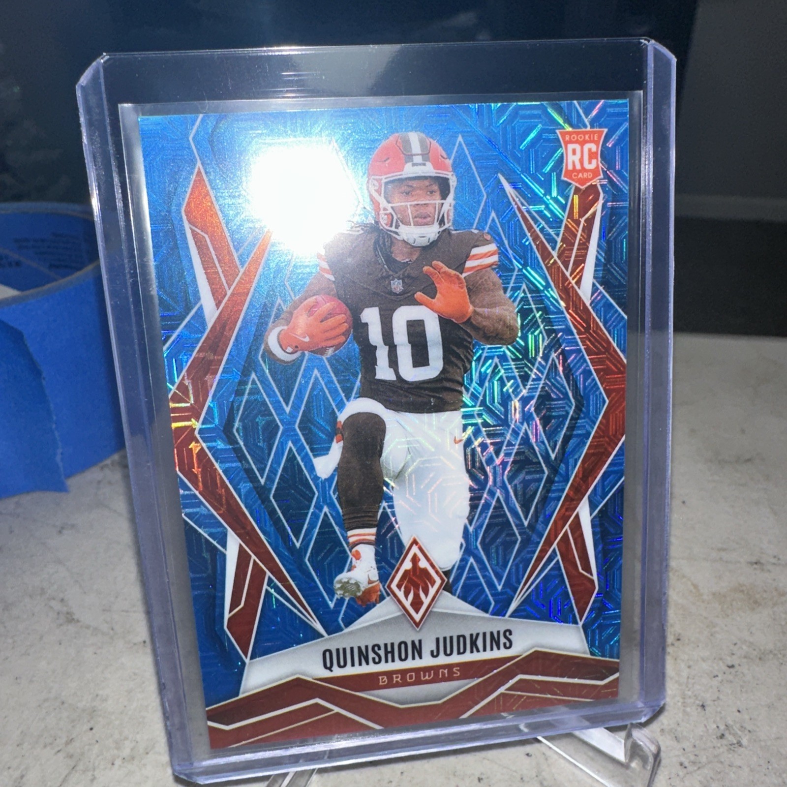Quinshon Judkins #191 2025 Phoenix Light Blue Mojo /85 (RC) Cleveland Browns