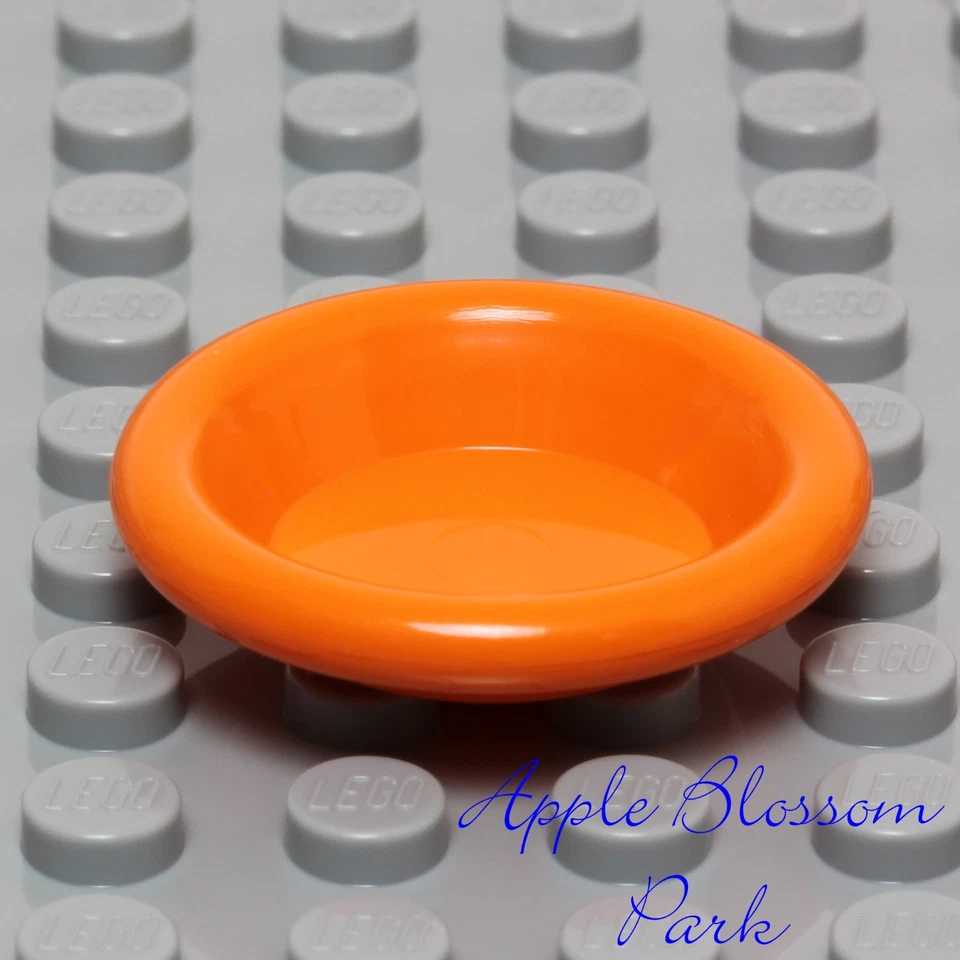 NUEVO Lego Friends Juego de 4 Platos 3x3 Minifigura Tazón de Comida Platos Naranja Rosa Amarillo Azul Foto 2 de 4