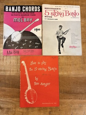 Three Books On How To Play The Banjo Mel Bay Pete Seeger