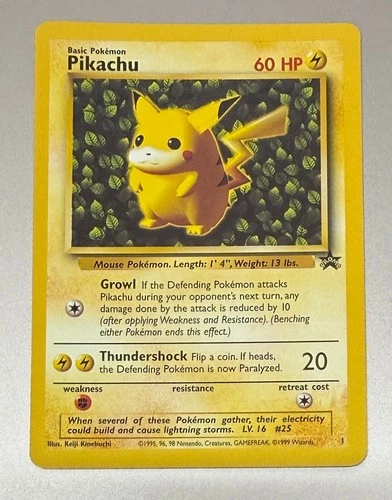 POKEMON TCG CARD IVY PIKACHU 2000 NO 1 BLACK STAR PROMO EXCELLENT PACK TO FOLDER