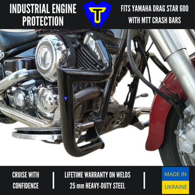 MTT Engine Guard Crash Bars Yamaha Drag Star 600 1996-2017 Protection Cage