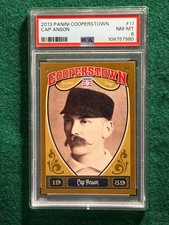 2013 Panini Cooperstown #11 Cap Anson PSA 8 Philadelphia Athletics