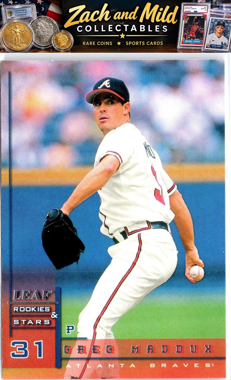 Greg Maddux 1998 Leaf Rookies & Stars FREE SHIPPING! b35