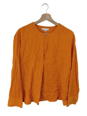 TOMMY HILFIGER Hemd-Bluse Damen Bluse Gr. DE 40 hellorange Casual-Look