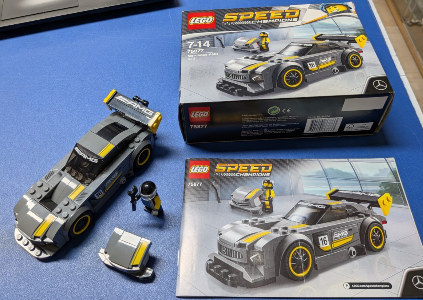 LEGO SPEED CHAMPIONS 75877 MERCEDES AMG GT3 COMPLETO