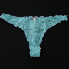 NEW Victoria's Secret VINTAGE Y2K Angels Ruffled Lace Thong Panty MEDIUM