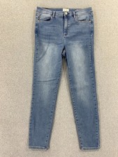 Nicole Miller Jeans Womens 12 Blue SOHO High Rise Ankle Skinny Light Wash Denim