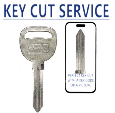 KEY CUT + B96 P1110 Uncut Key Blank for GM Chevrolet Saturn  Ignition/Door