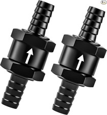 5/32" 2PCS Fuel One-way Check Valve, Aluminium Alloy 4mm OD Fuel Line Check Valv