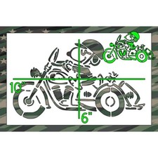 7"x11" White Plastic Stencil Set - Dog Cartoon SW75 