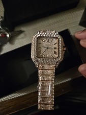 Iced Out Men's Watch Stainless Steel