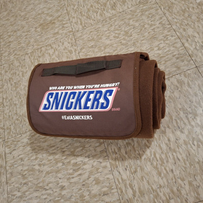 Snuggie Snickers Candy Bar 50 x 54'' Super Soft Fleece Blanket