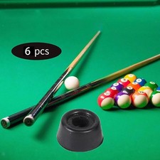 Rubber Billiard Cue Bottom Plug Black Protector Pad Tail End Sleeve for Snooker