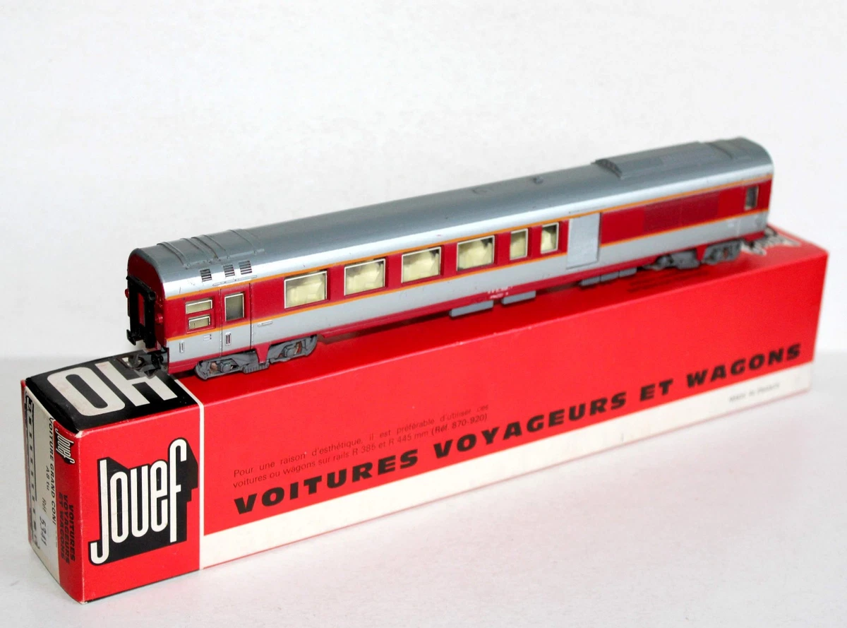 Lot De 4 Voitures Jouef HO – Voitures UIC TEE Voyageurs SNCF SBB CFF, Vert Et Rouge