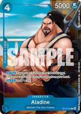 Aladine (Dash Pack) OP14-043 Rare The Azure Sea's Seven One Piece Foil Near Mint