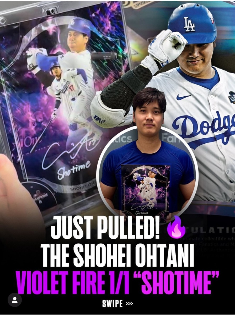 Shohei Ohtani 1/1 Auto Inscribed “Shotime” Fanatics MLB Emanate 