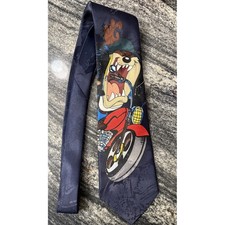 Men's Vintage 90s Taz Tasmanian Devil Looney Tunes Necktie