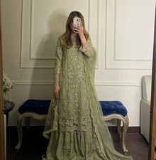 3 Piece Pakistani Dress Salwar Kameez Ready To Wear Suit Wedding Party Bollywood