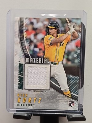 2025 Topps Update Major League Materials #MMU-KUR Nick Kurtz RC