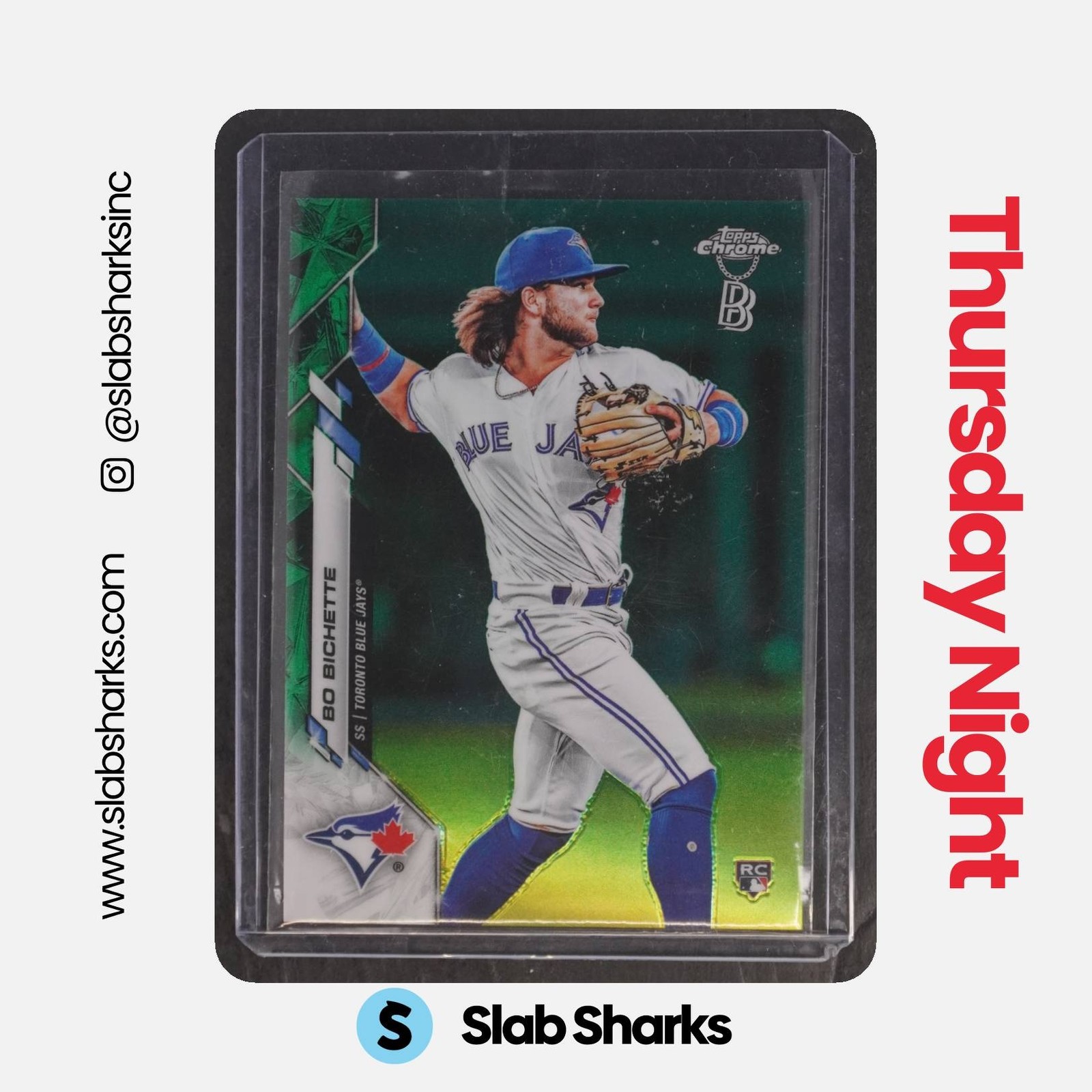 2020 TOPPS CHROME #150 BO BICHETTE GREEN REFRACTOR RC ROOKIE /99