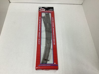 Atlas #595  HO scale  Code 83 Customline Mark IV curved left turnout''